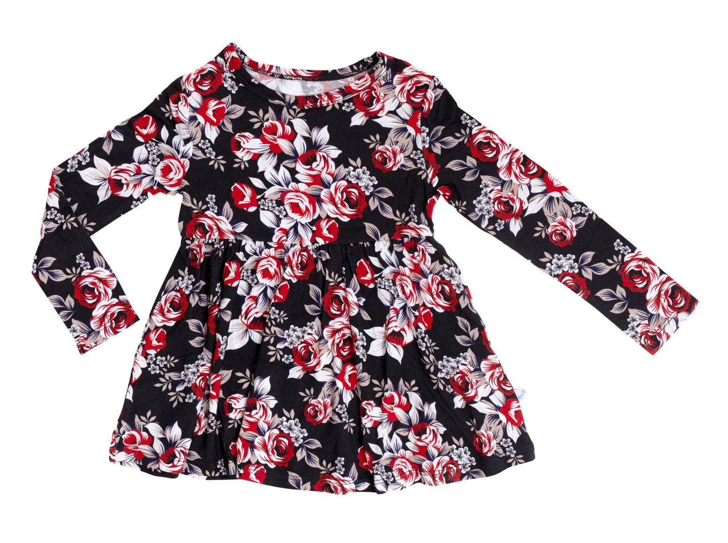 Bamboo Midnight Rose Peplum Top and Leggings Set