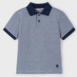 Two-tone Navy Polo Shirt