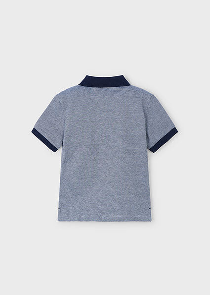 Two-tone Navy Polo Shirt