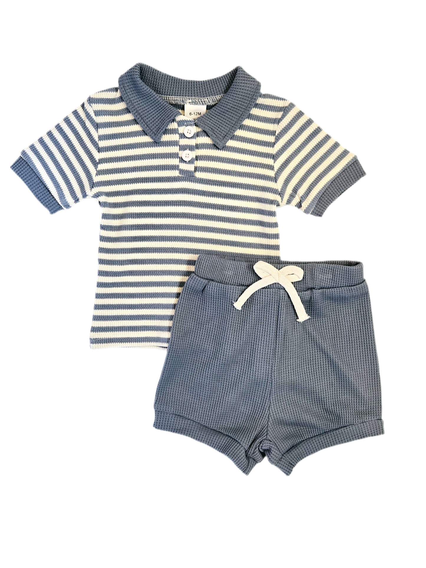 Leo's 2pc Striped Shorts Set
