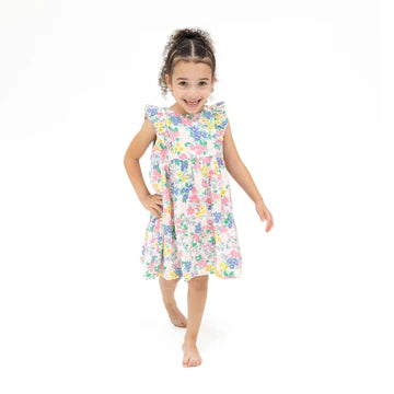 Emma Floral Ruffle Dress Sleeve