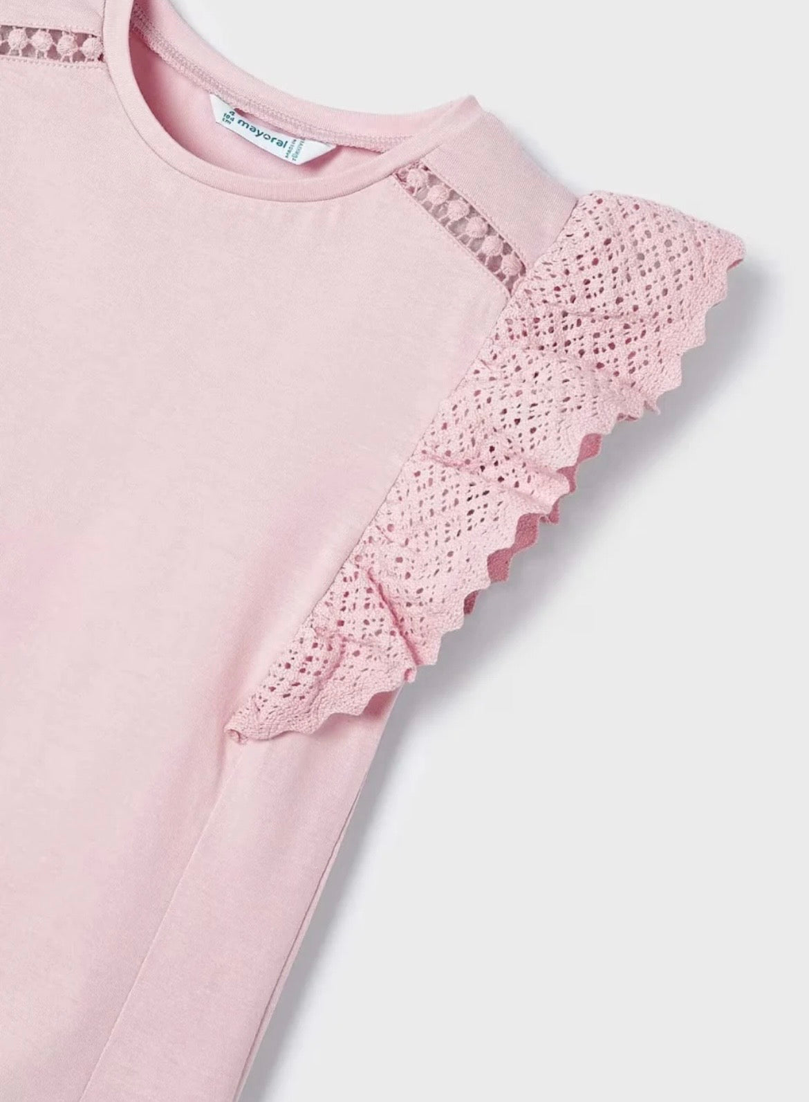 Blush Pink Flutter Sleeve Shirt