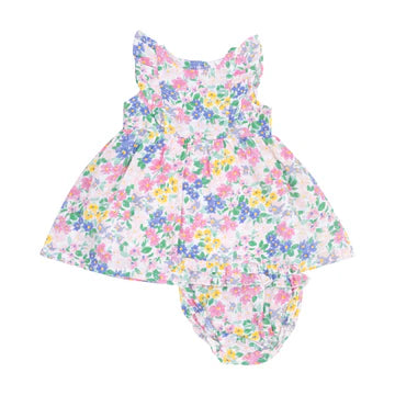Emma Floral Ruffle Dress Sleeve
