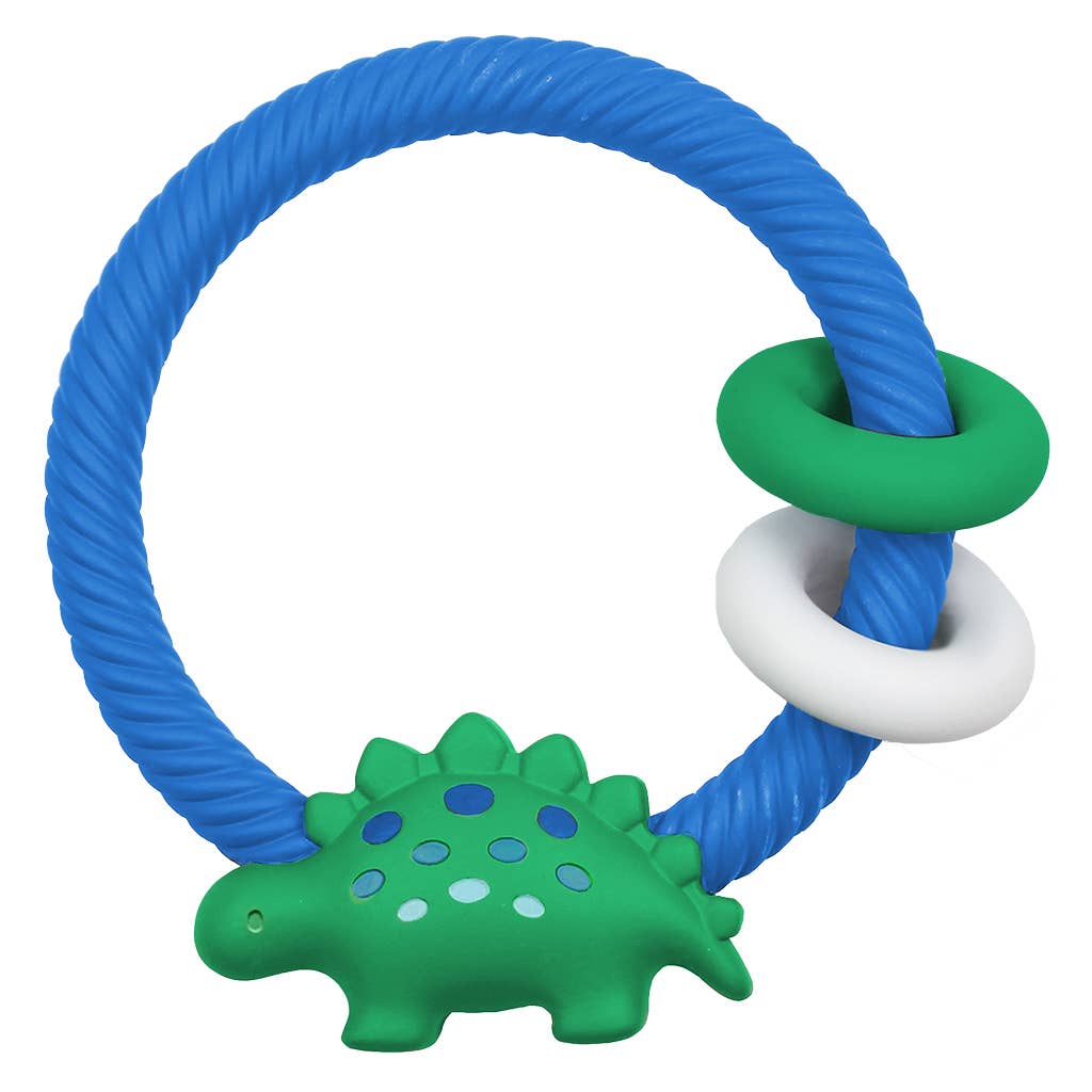 Itzy Ritzy Rattle™ Silicone Teether Rattles: Rainbow