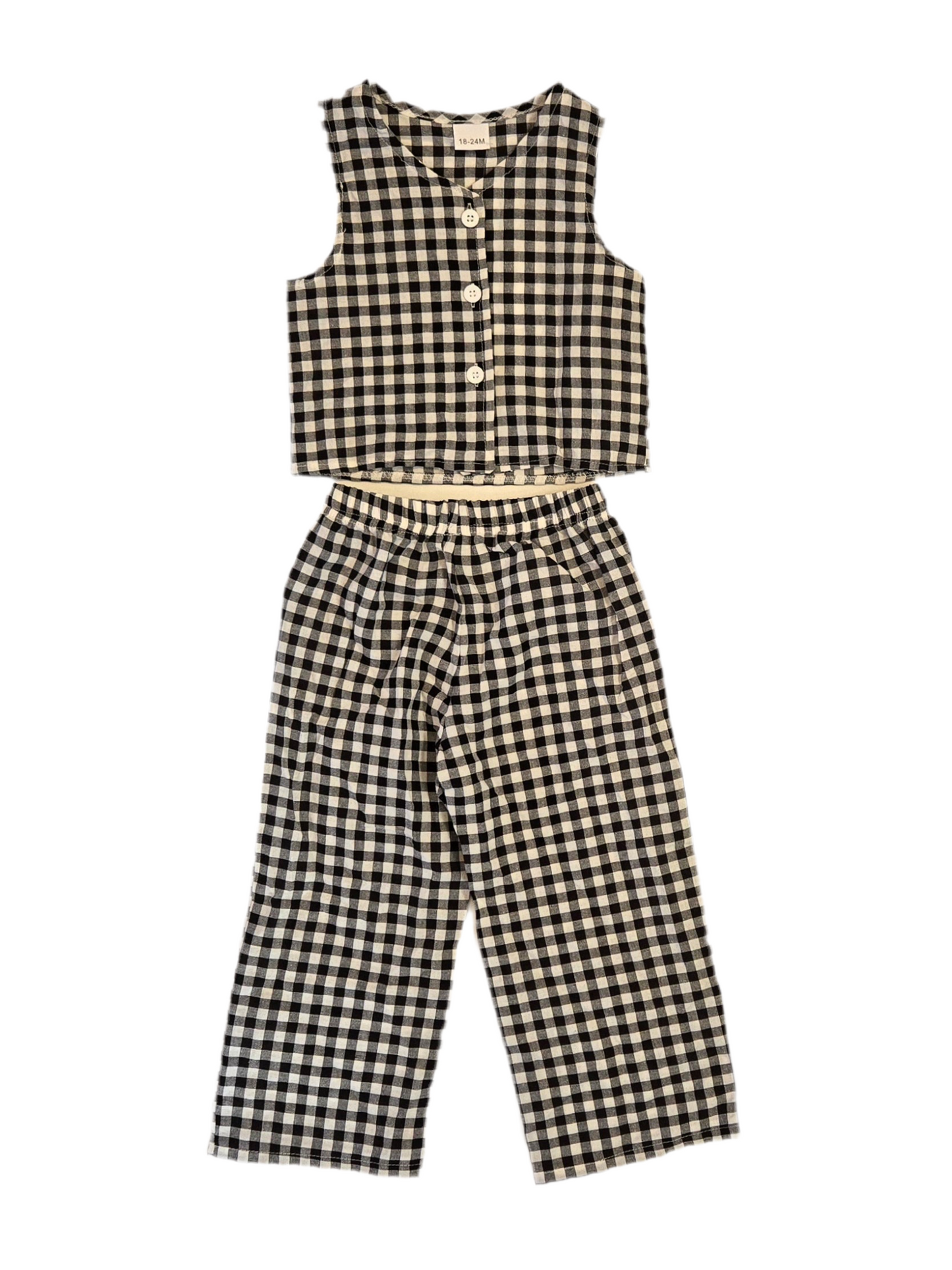 Lana B+W Checkered 2pc Set