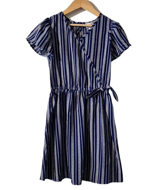 Navy Stripped Tie Dress