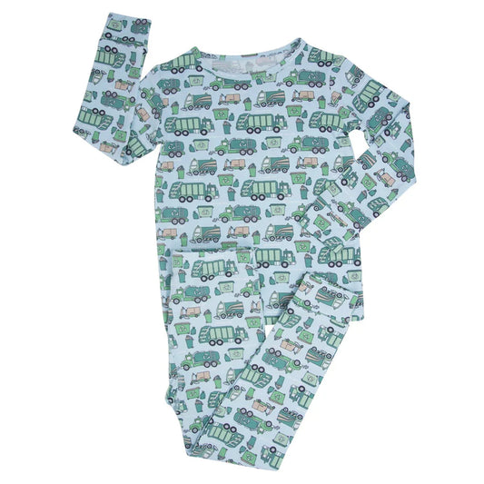Garbage and Recycle Trucks Big Kid Pajama Set
