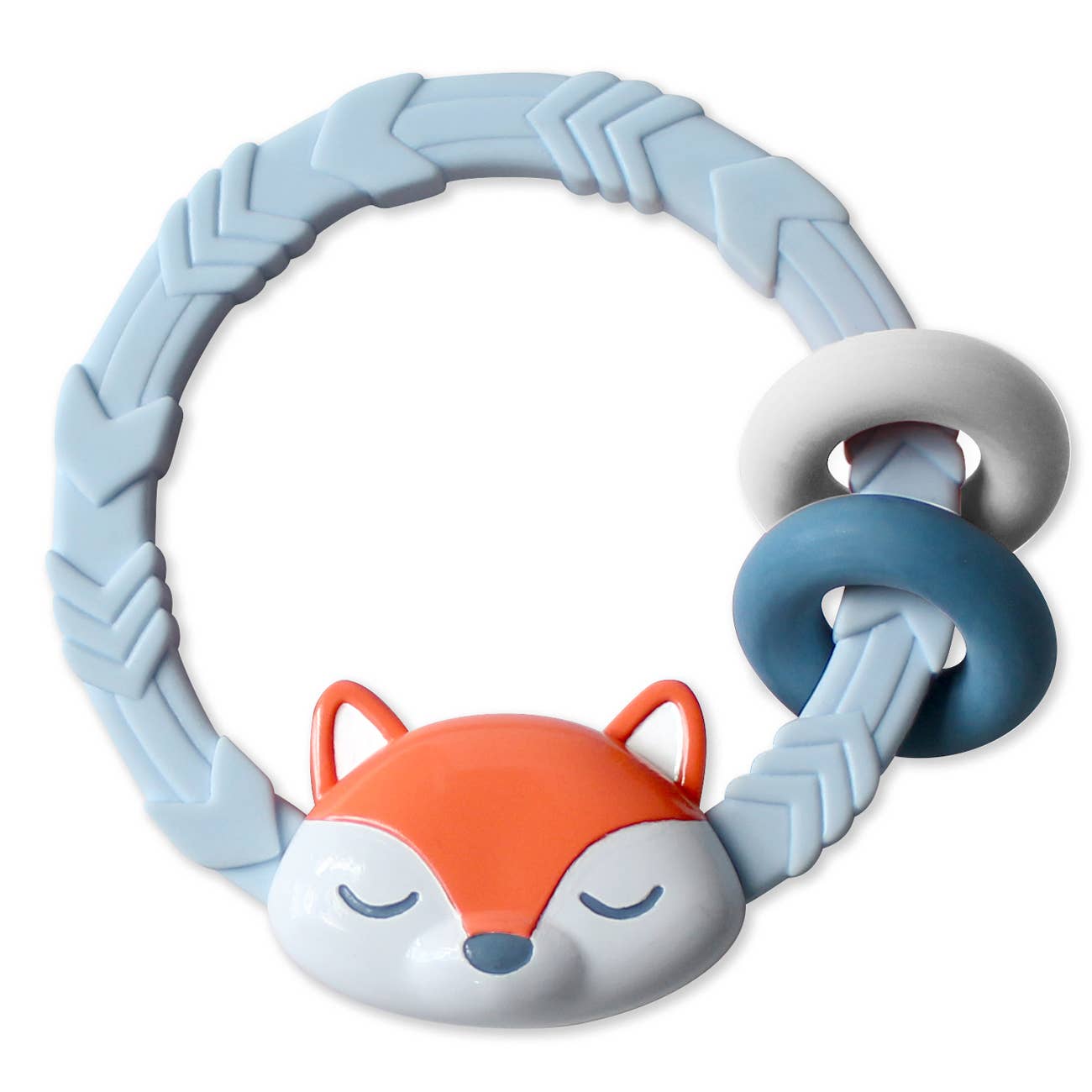 Itzy Ritzy Rattle™ Silicone Teether Rattles: Rainbow