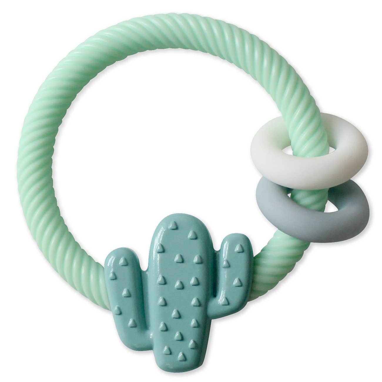 Itzy Ritzy Rattle™ Silicone Teether Rattles: Rainbow