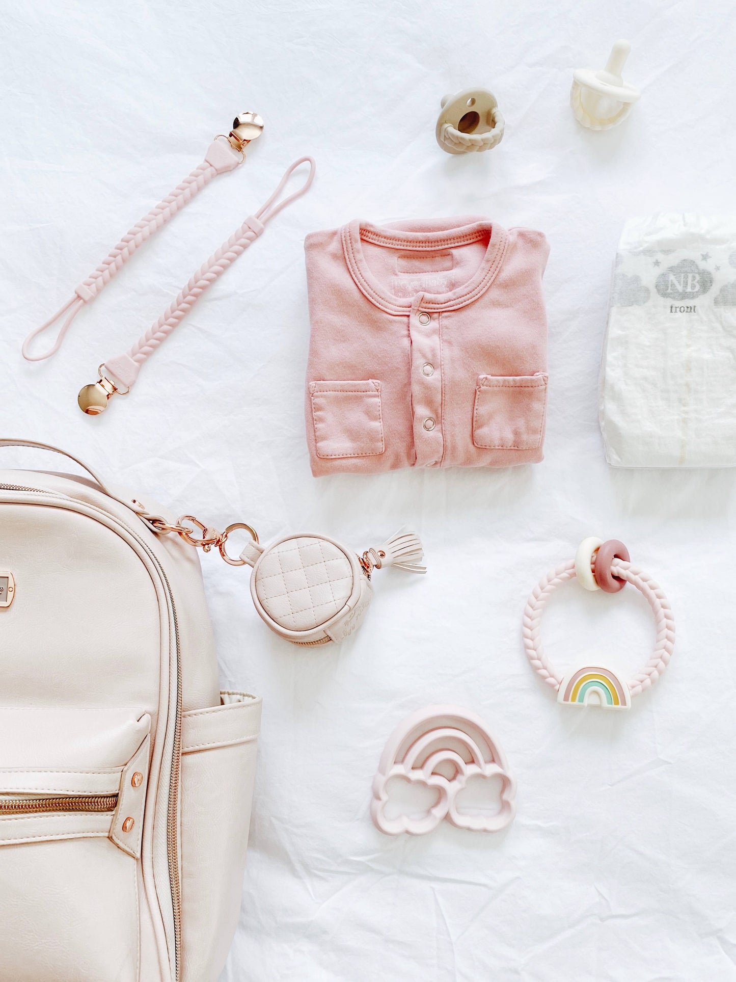 Itzy Ritzy Rattle™ Silicone Teether Rattles: Rainbow