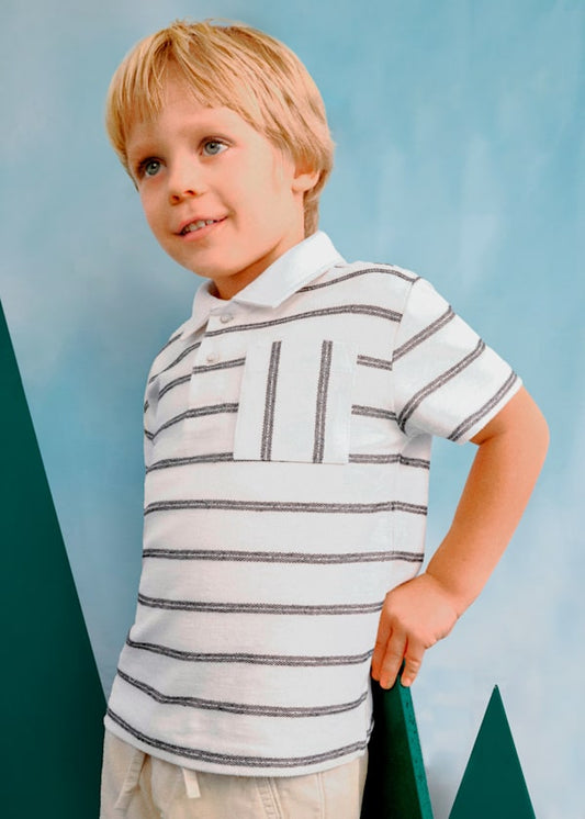 Boys Striped Polo