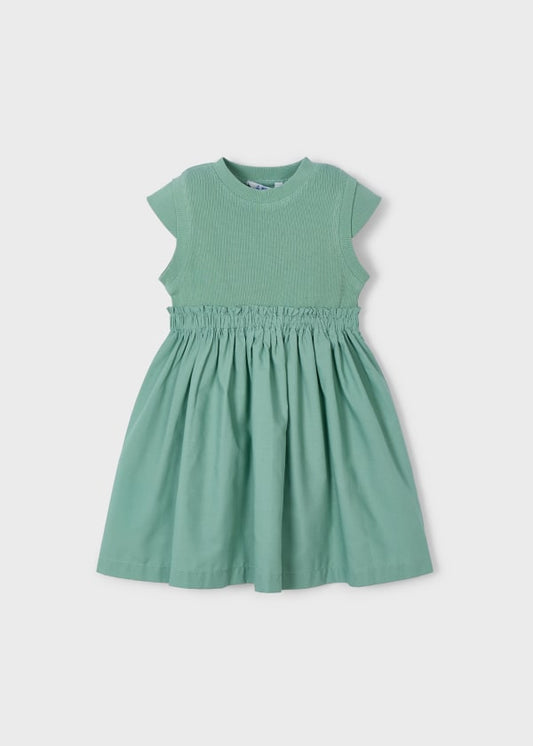 Ribbed Green Dress
