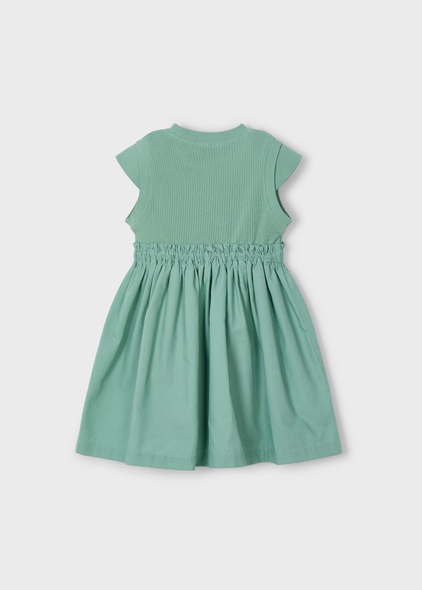 Ribbed Green Dress