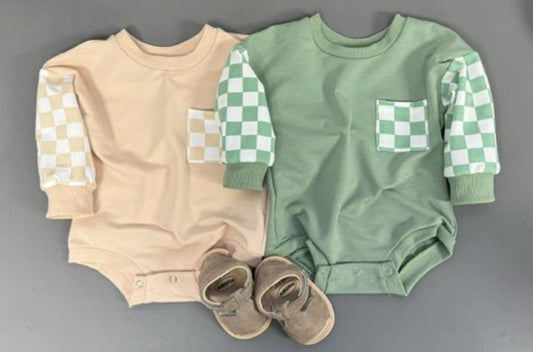 Green checkered bubble
