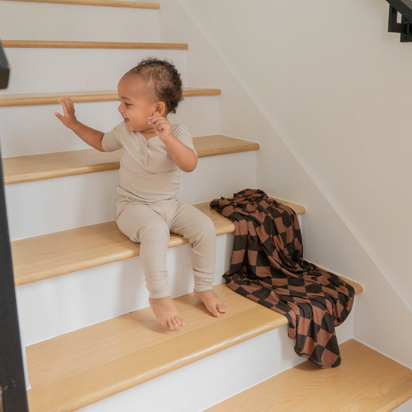 Ink & Earth Stretch Swaddle Blanket