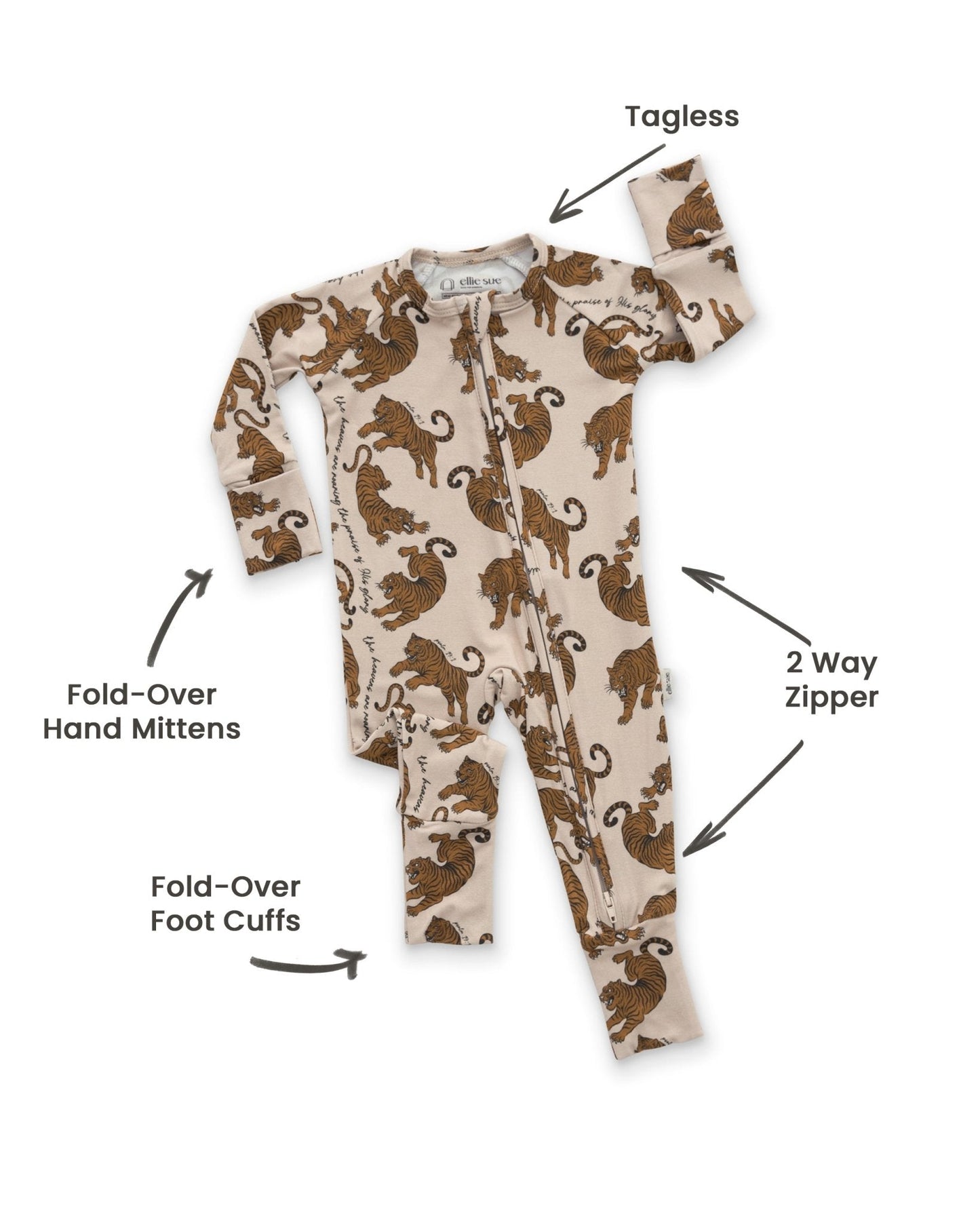 Roar Zipper Romper