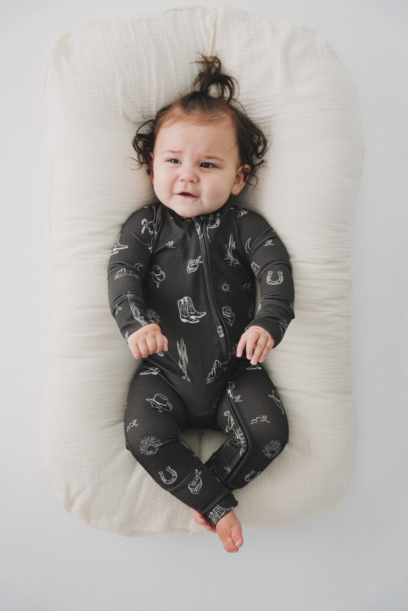 Western Zipper Romper