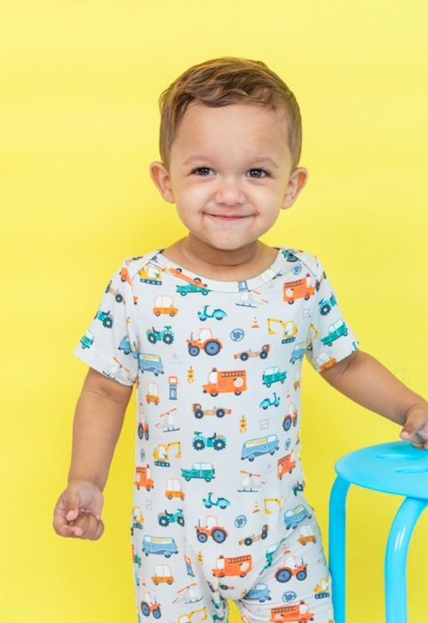 Let's Go - Cars, Trucks, Construction Romper