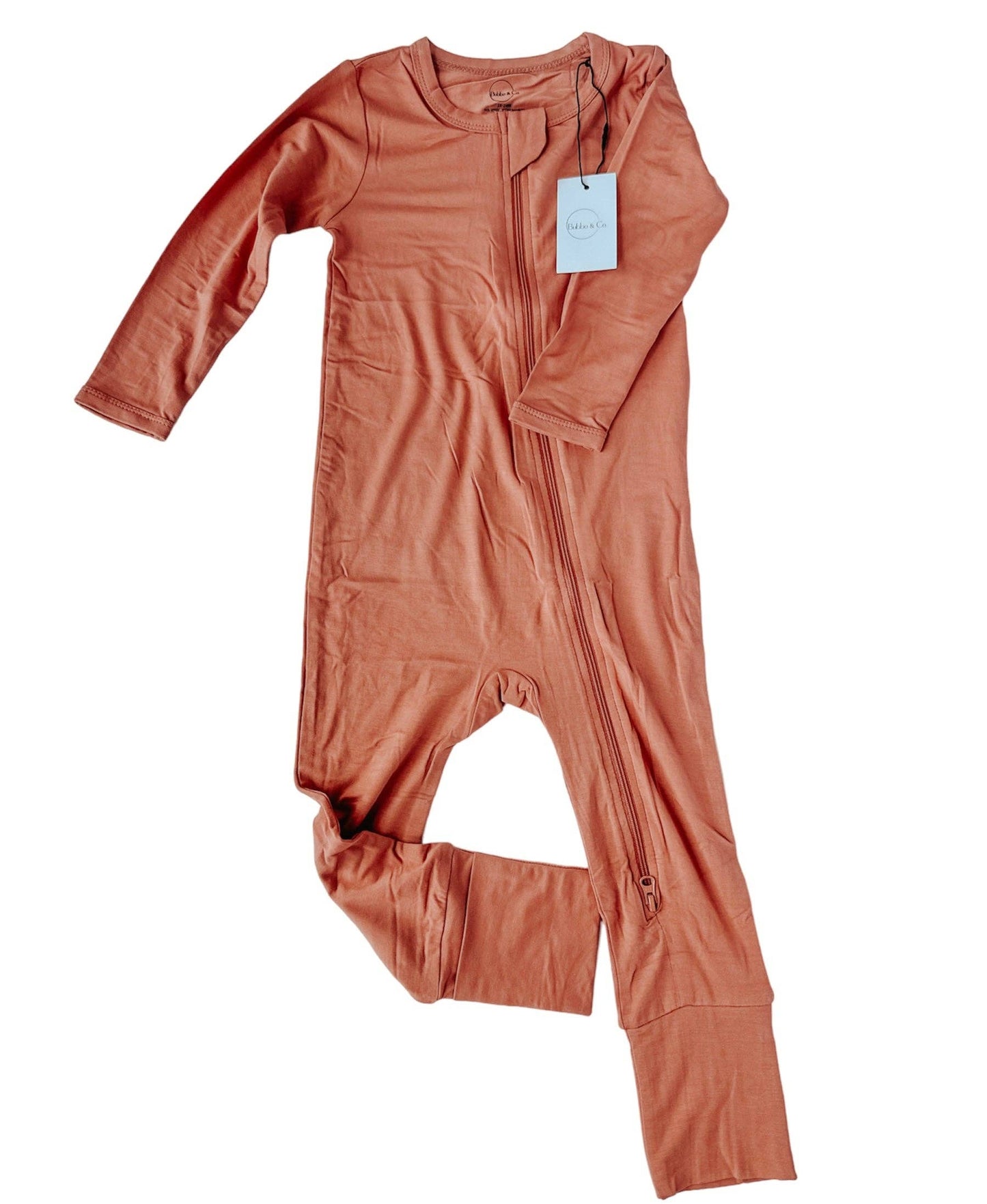 Terracotta Bamboo Footless Romper