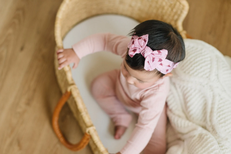 Pink Christmas Tree Nylon Baby Headband