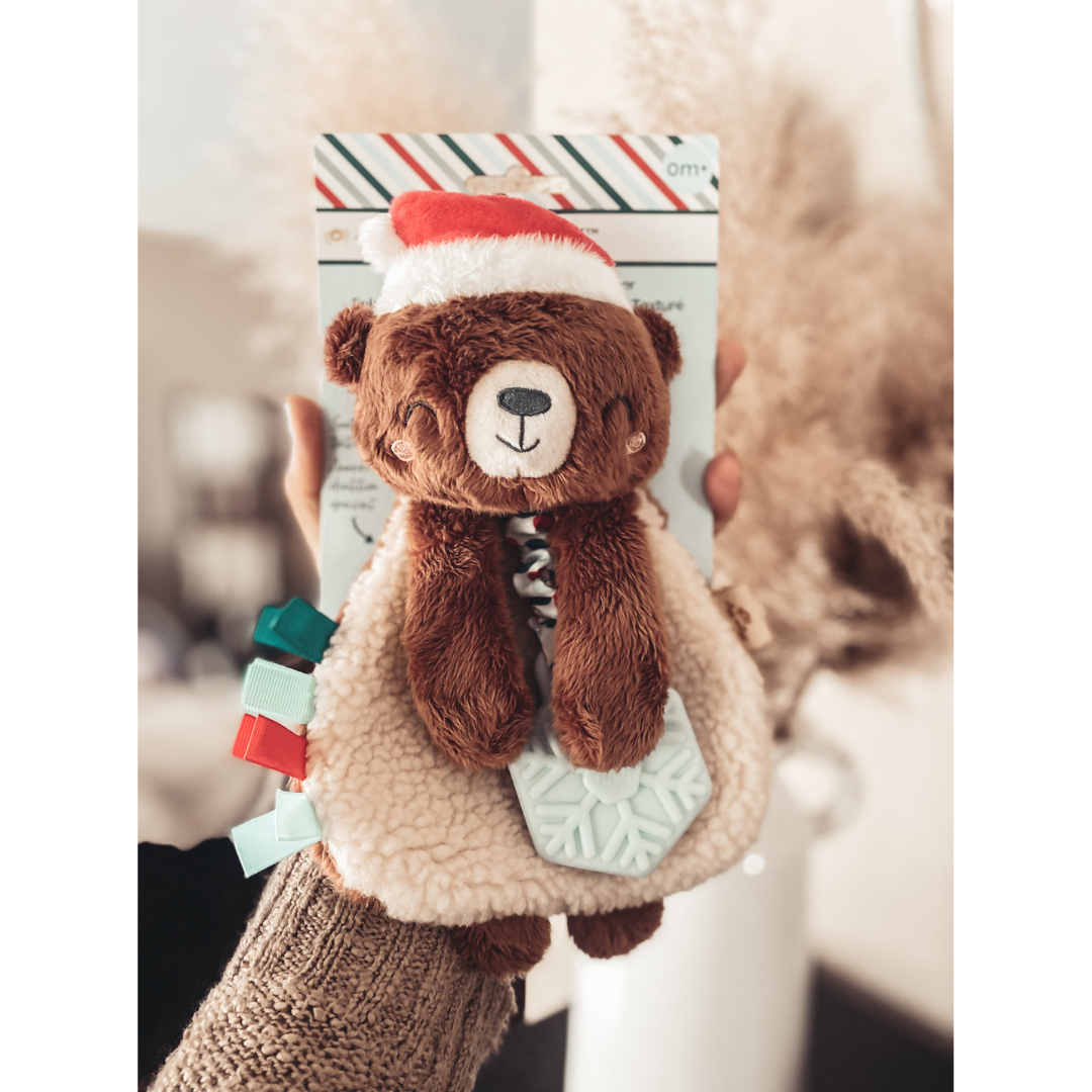Itzy Lovey™ Holiday Bear Plush + Teether Toy