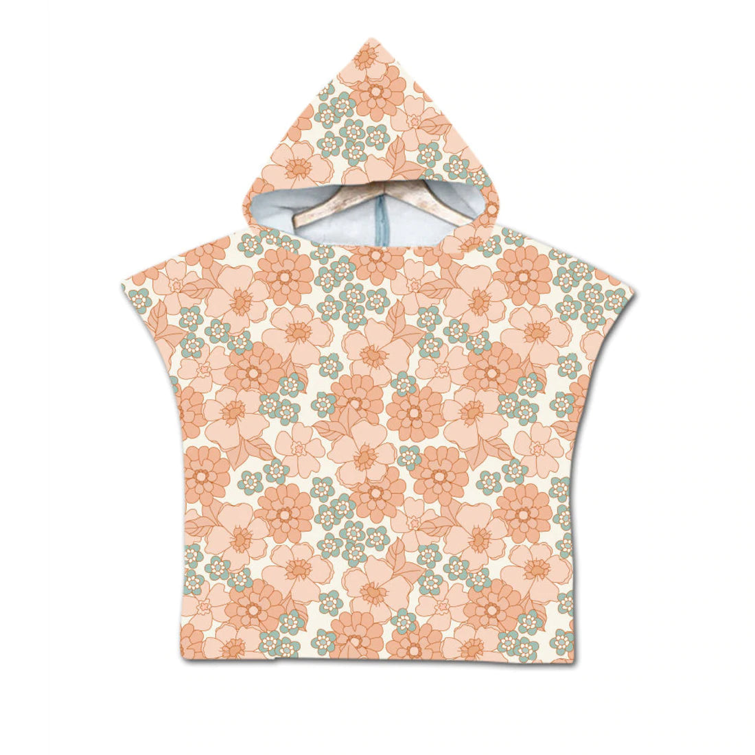 Toddler & Kids Pool Poncho | Peachy Flowers