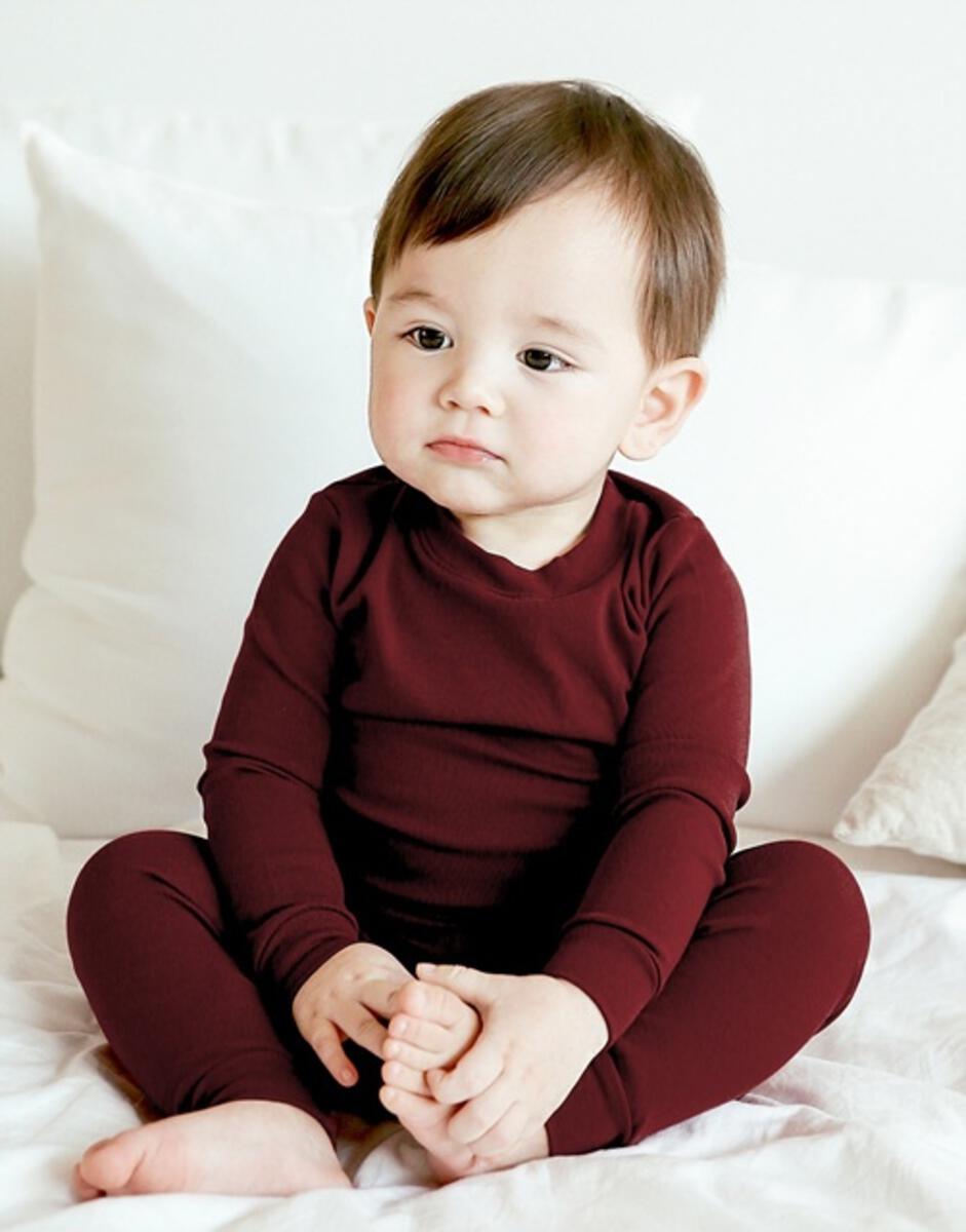 Burgundy Long Sleeve PJs