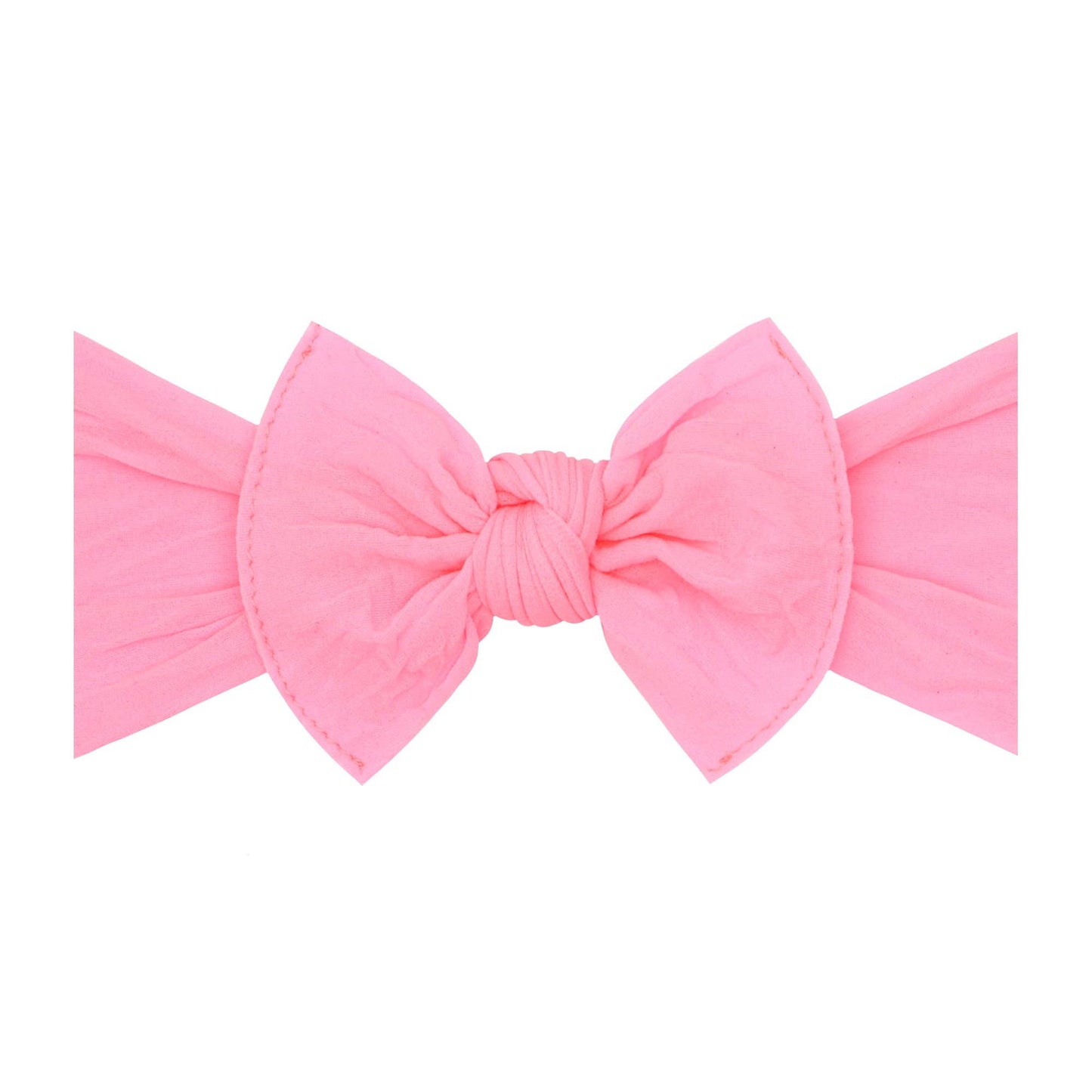 Baby Bling Bows - KNOT: neon pink-a-boo