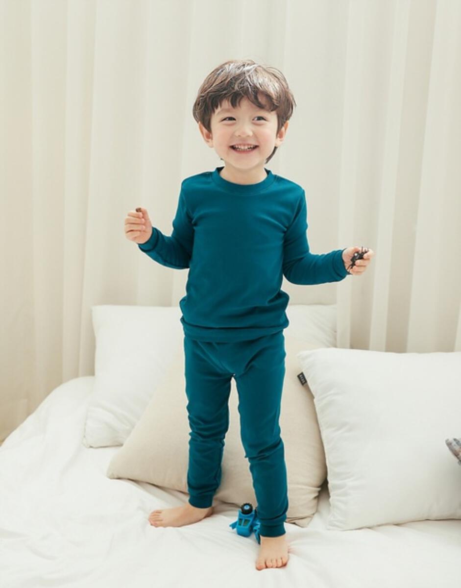 Deep Blue Long Sleeve PJs