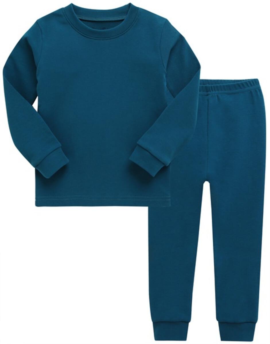 Deep Blue Long Sleeve PJs