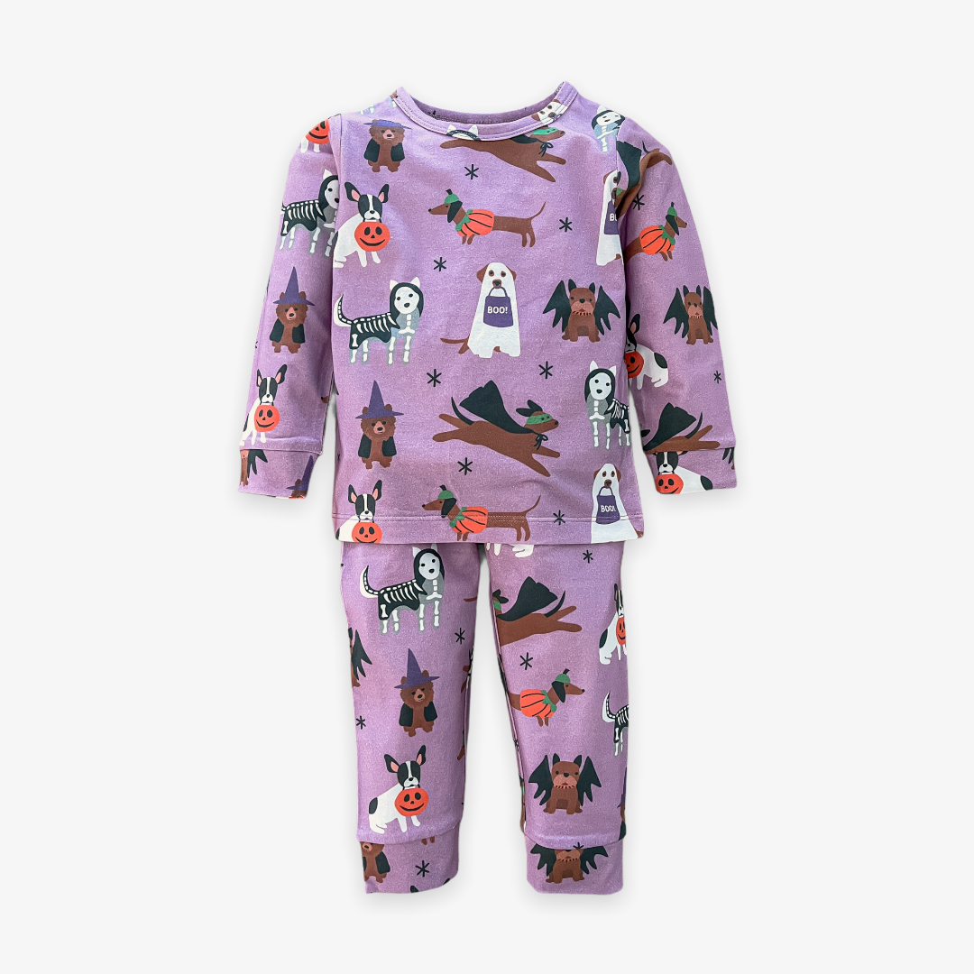 HOWL-O-WEEN 2 PIECE JAMMIE SET - PURPLE