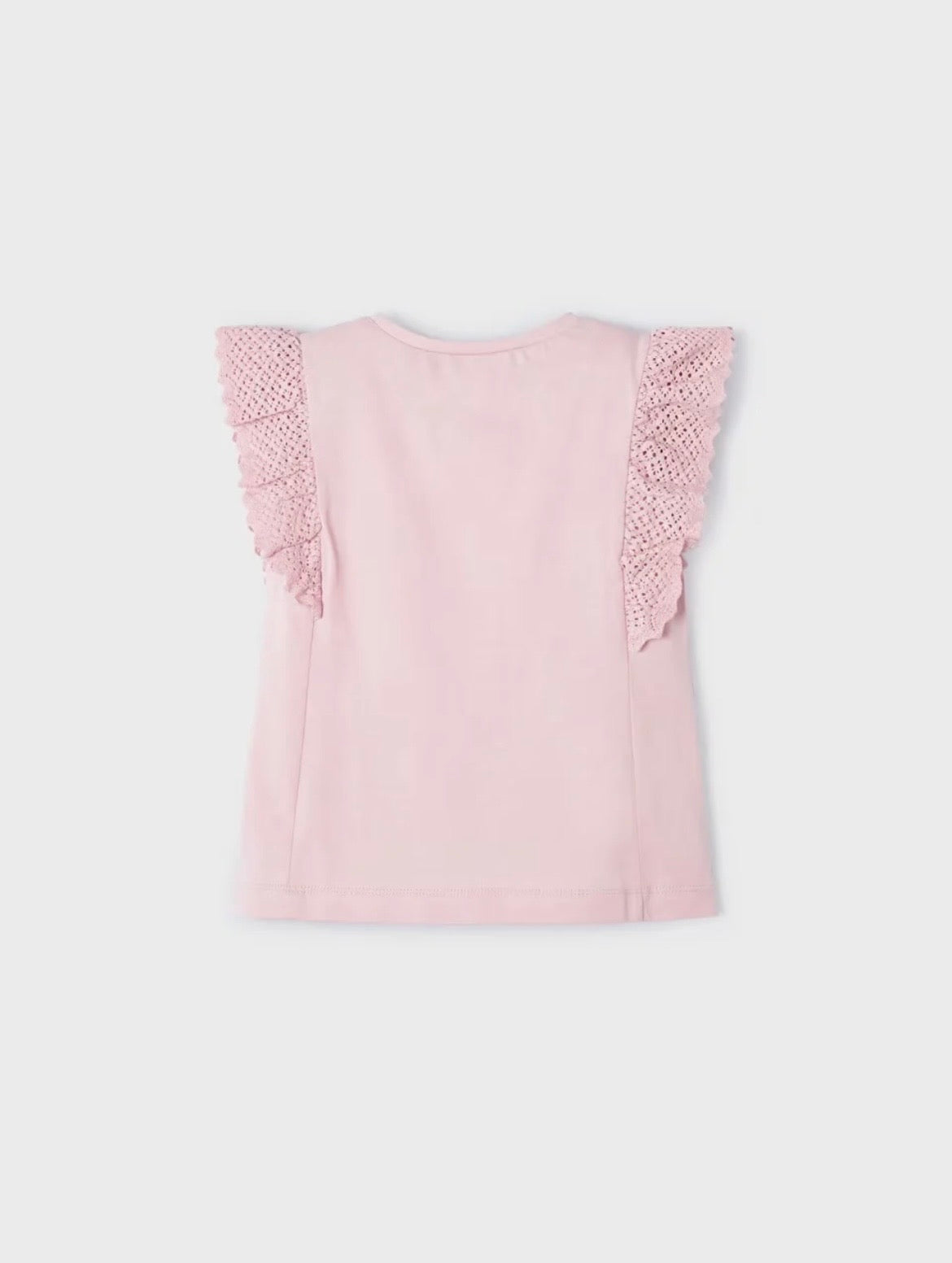 Blush Pink Flutter Sleeve Shirt