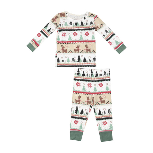 Reindeer Fair Isle Two Piece Set