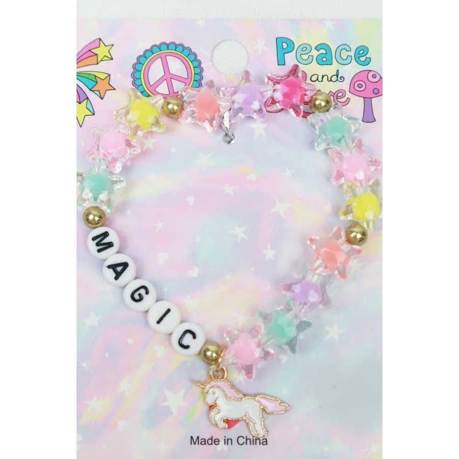 Magic Letter Kids Beads Bracelet