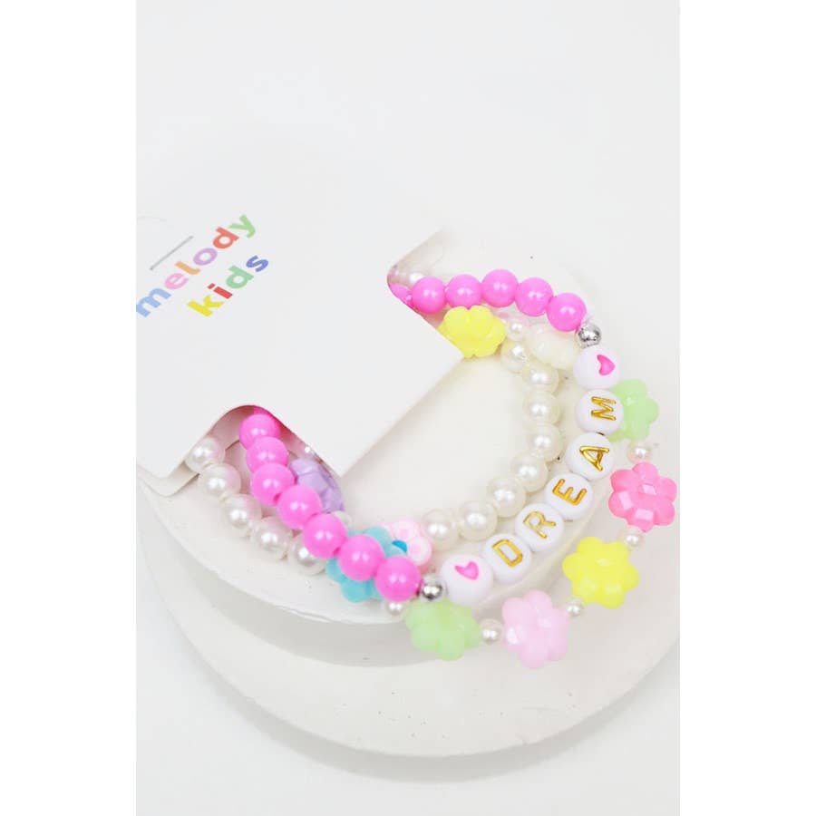 Happy and Dream Kids Bracelet Set