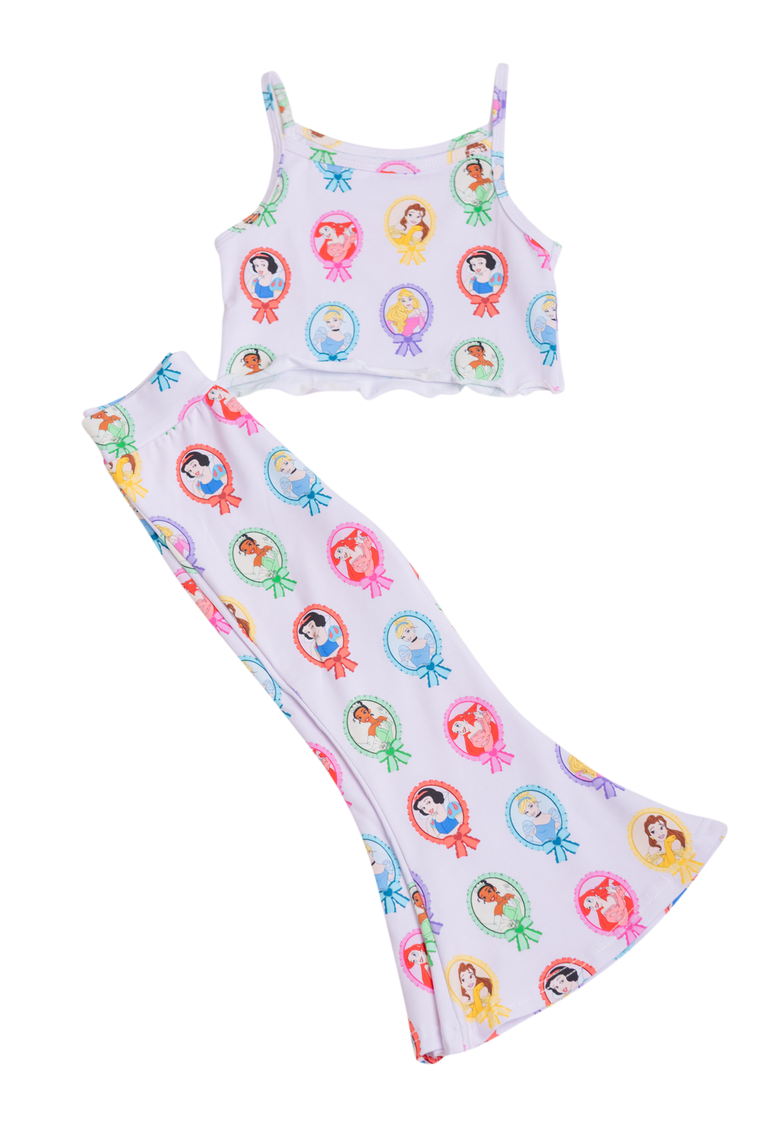 Tank and Flared Pant Set, Princesses