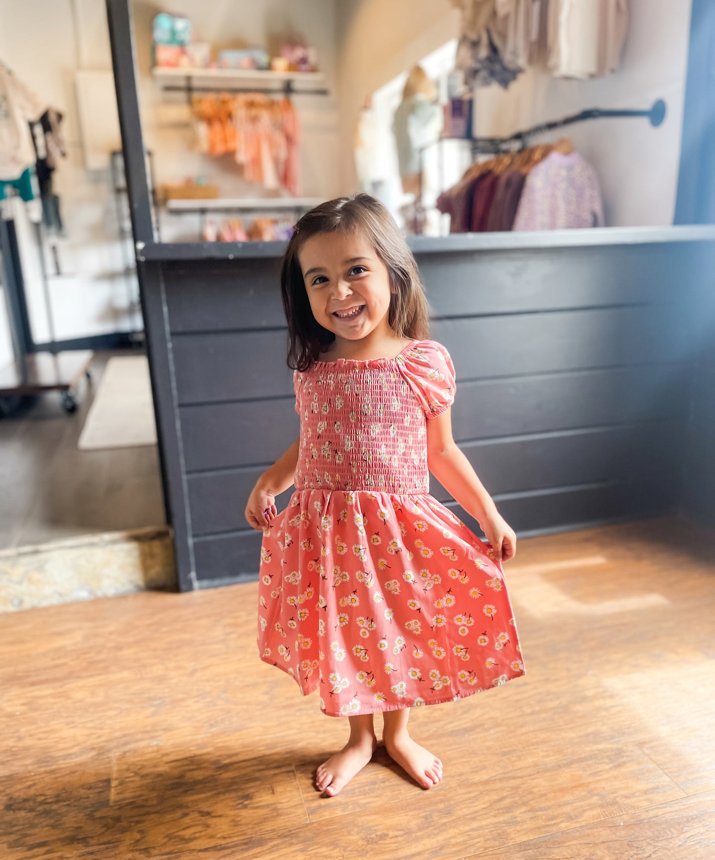 Smocked Daisy Dress