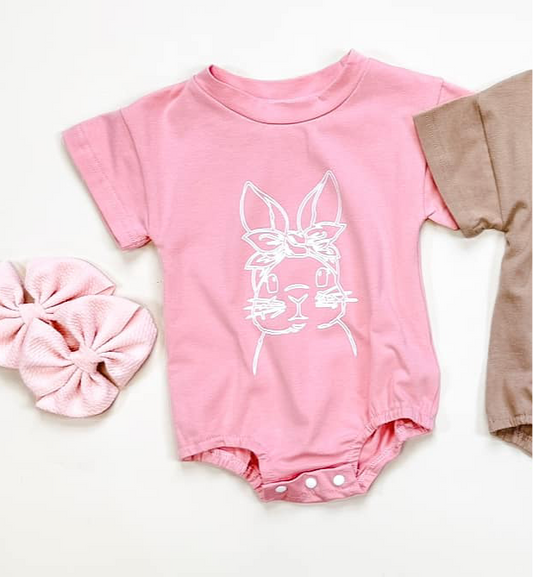 Pink Bunny Romper
