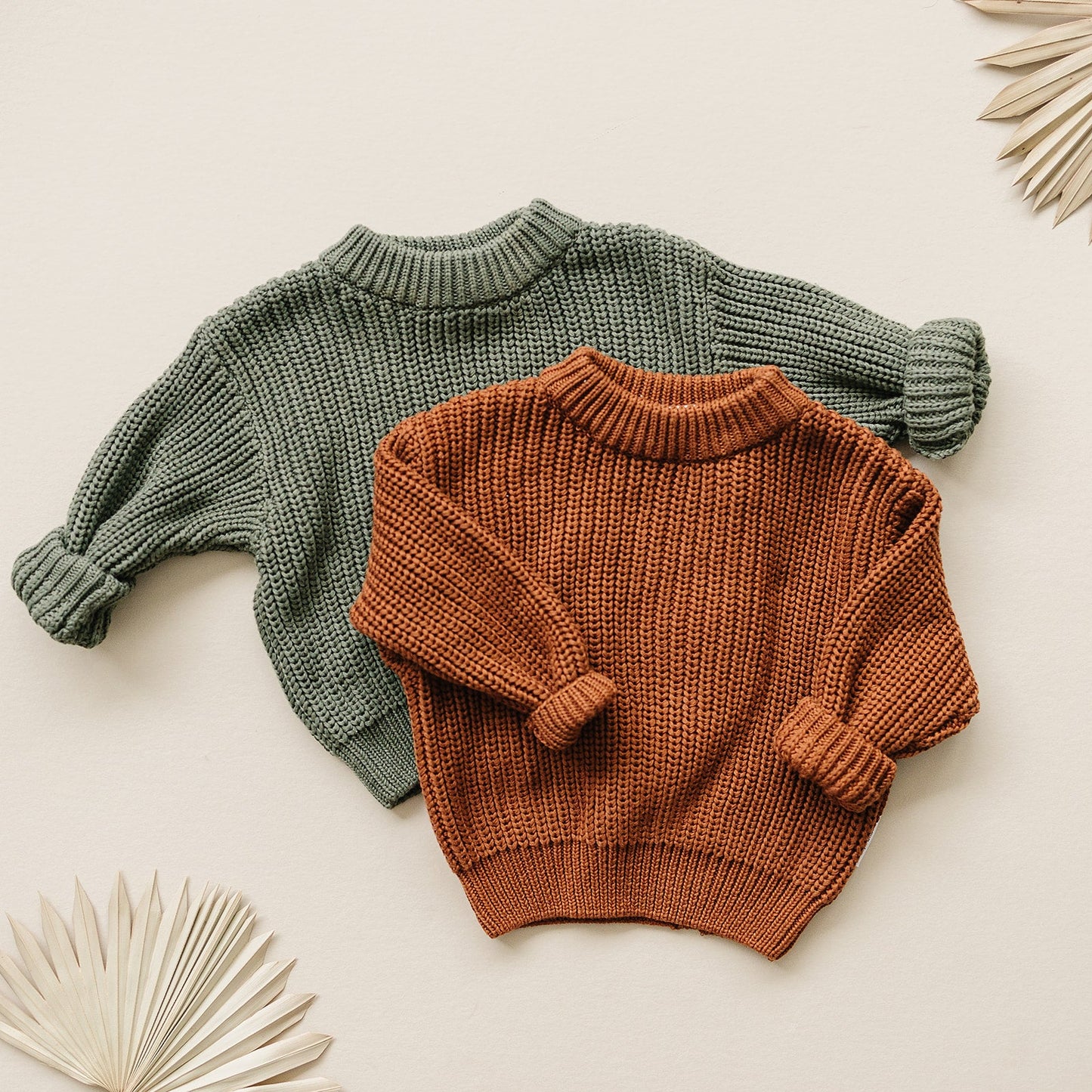 Chunky Knit Sweater | Green