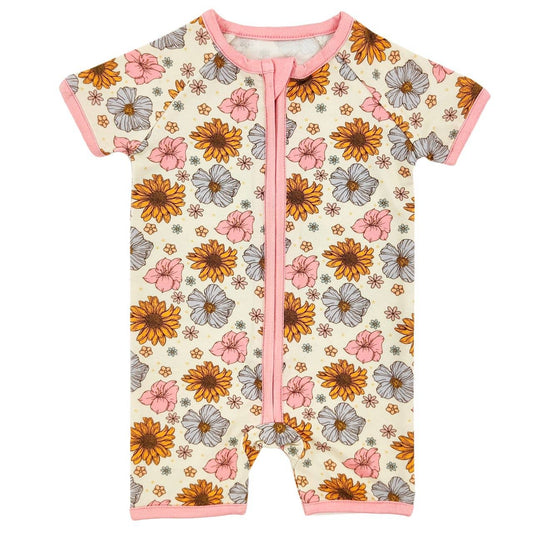 Maybelle Floral Bamboo Short Romper