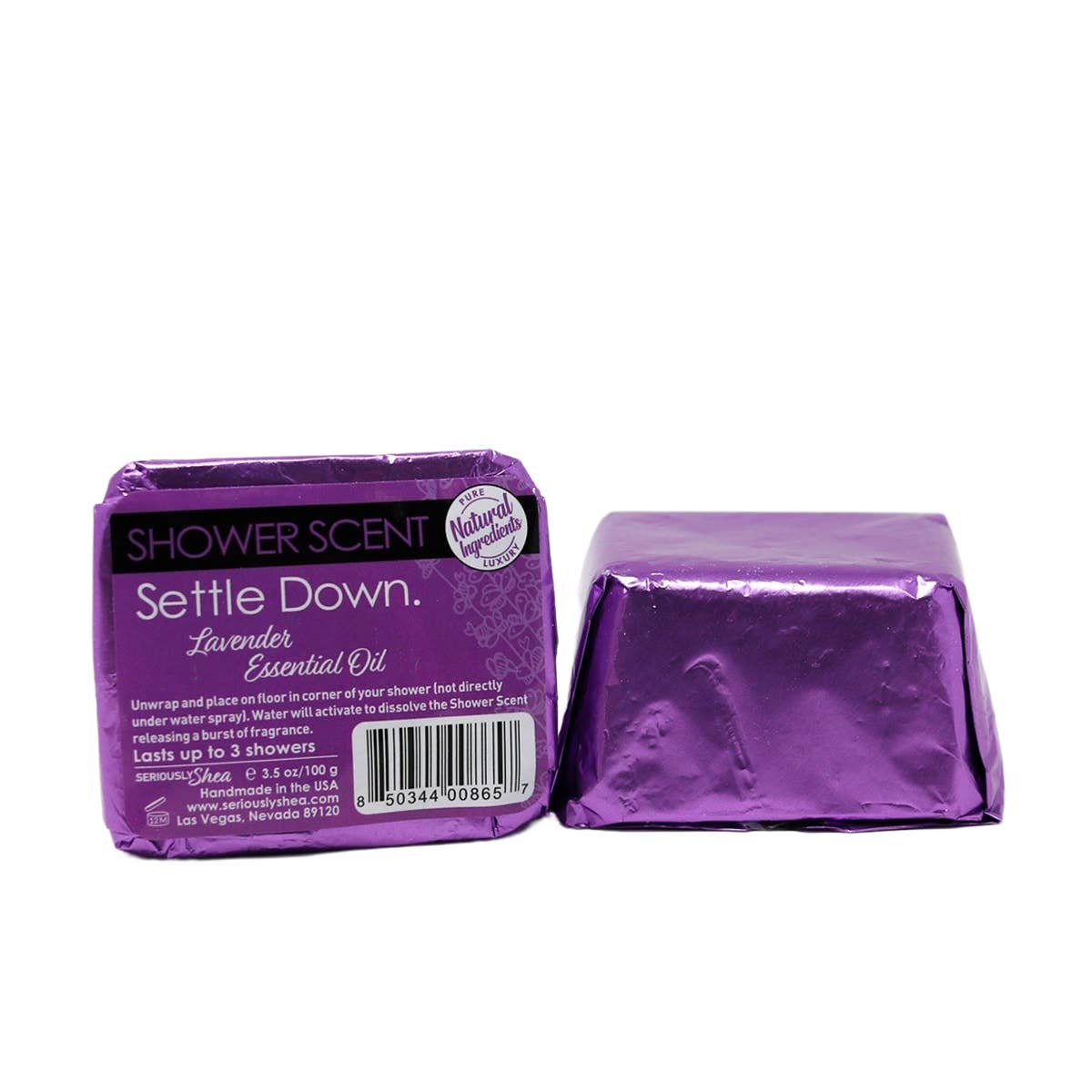 Extra Large Shower Steamers- Settle Down (Lavender)