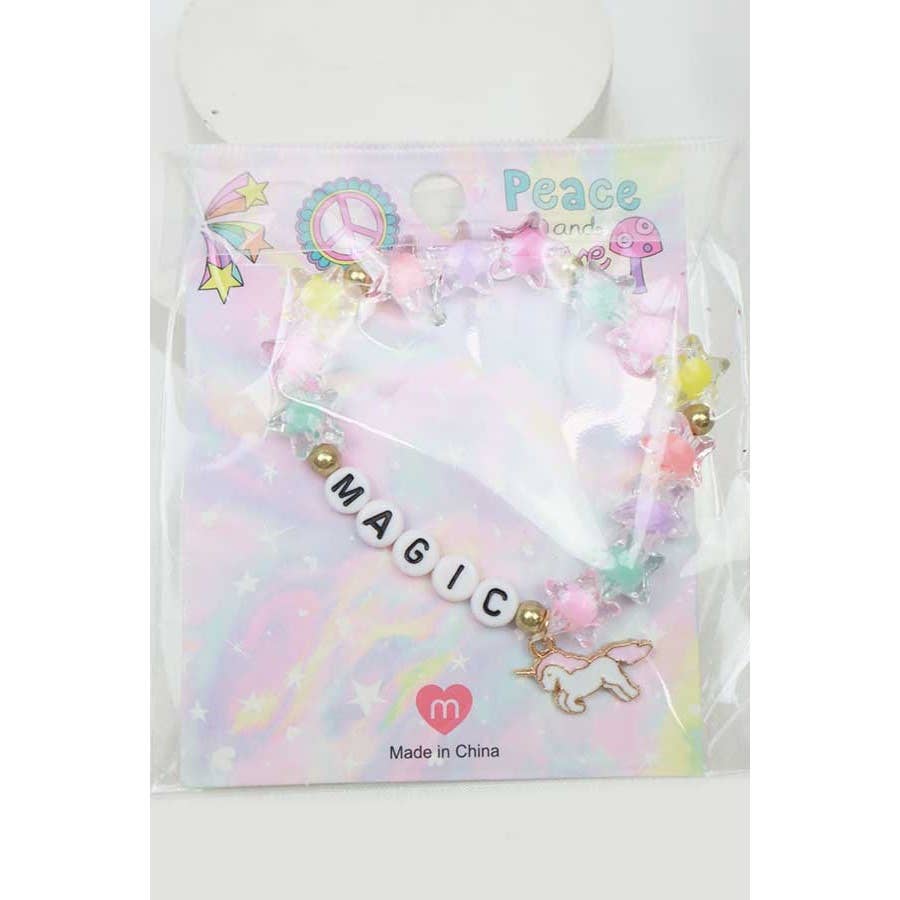 Magic Letter Kids Beads Bracelet