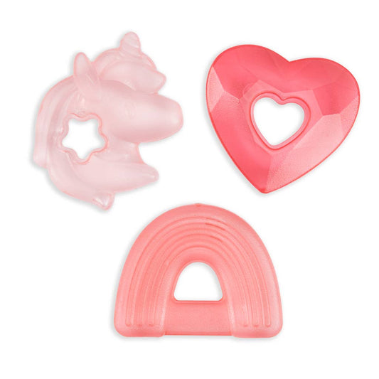 Itzy Ritzy  Cutie Coolers Water Filled Teethers (3-pack): Unicorn