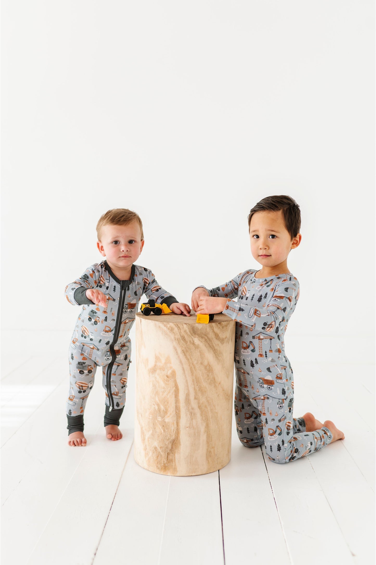 Bamboo One Piece Zip Pajama - Mason