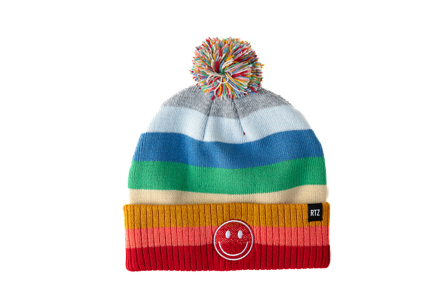 Smiley Pom Pom Hat