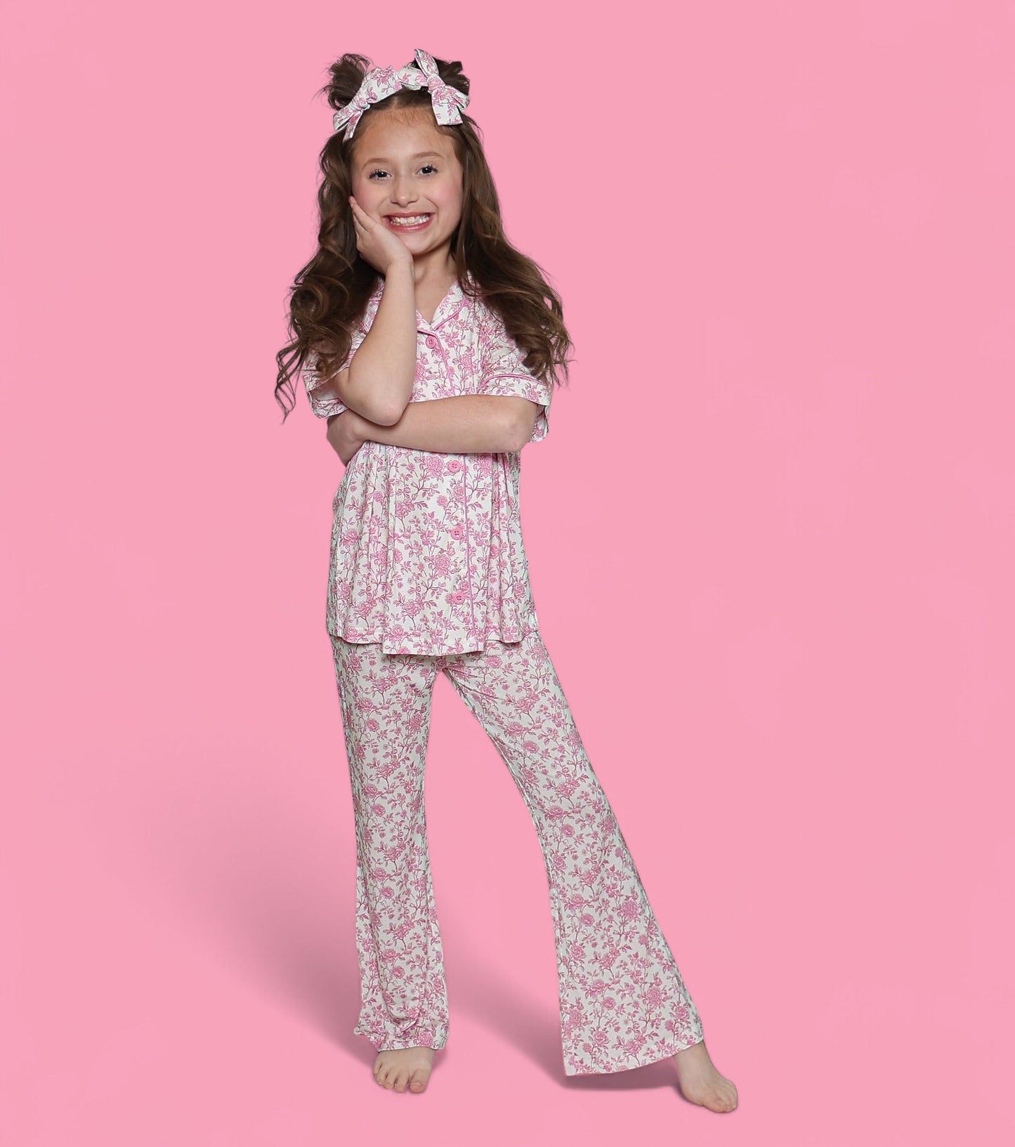 ROSEWOOD TOILE DREAM GIRL'S FLARE SET