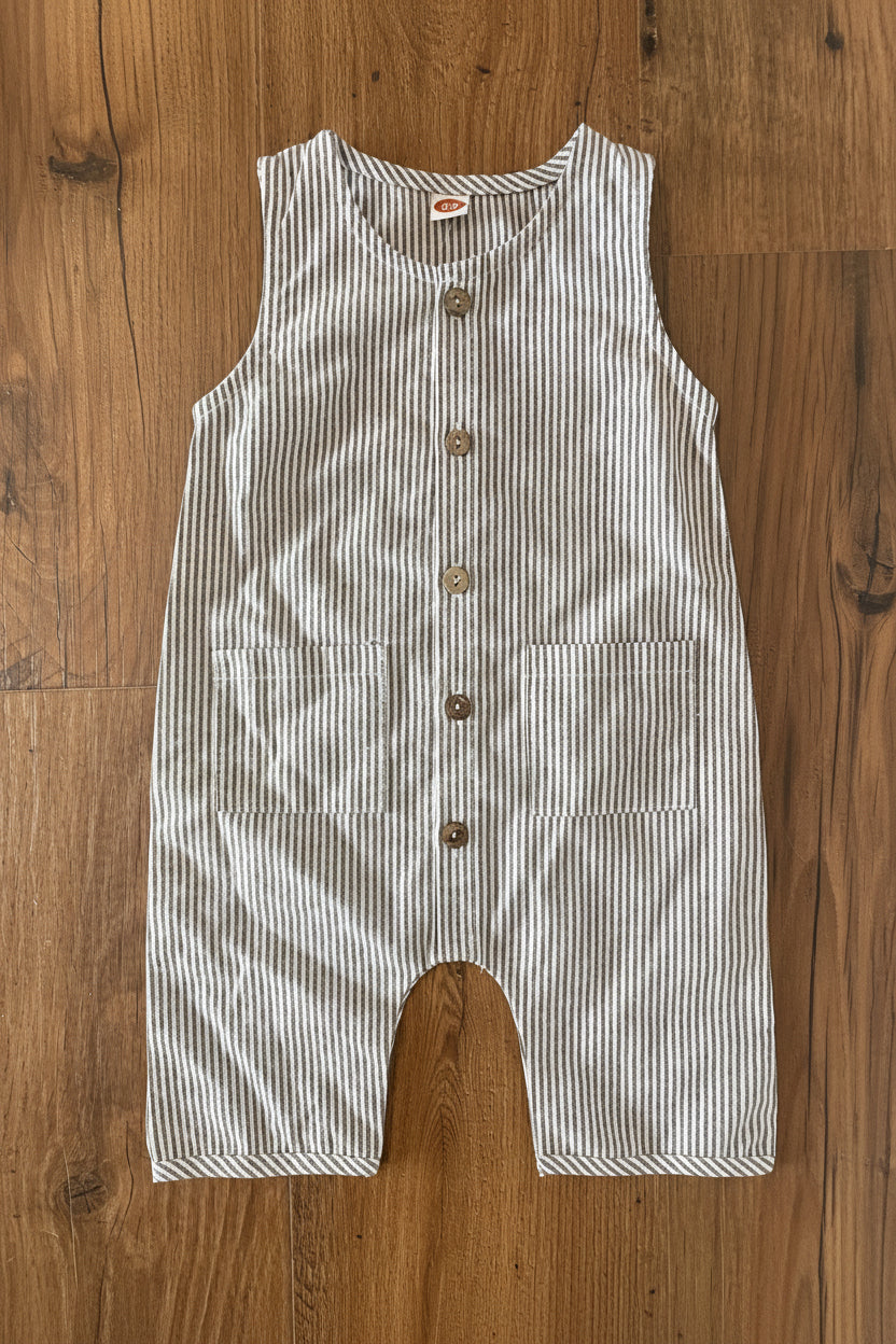 Noah Sleeveless Baby Romper