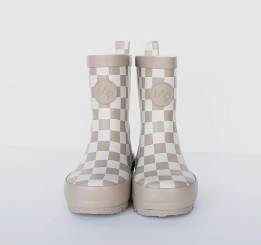 Checkered Rainboots