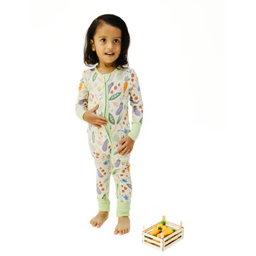 Veggie Patch 2 Way Zipper Bamboo Romper