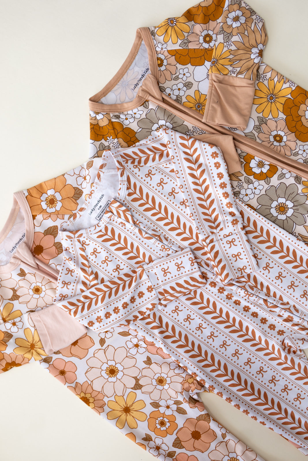 Bamboo Zip Romper |  Sweet Blossom